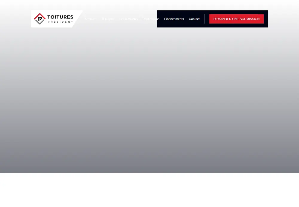 Couvreurs Toiture website screenshot