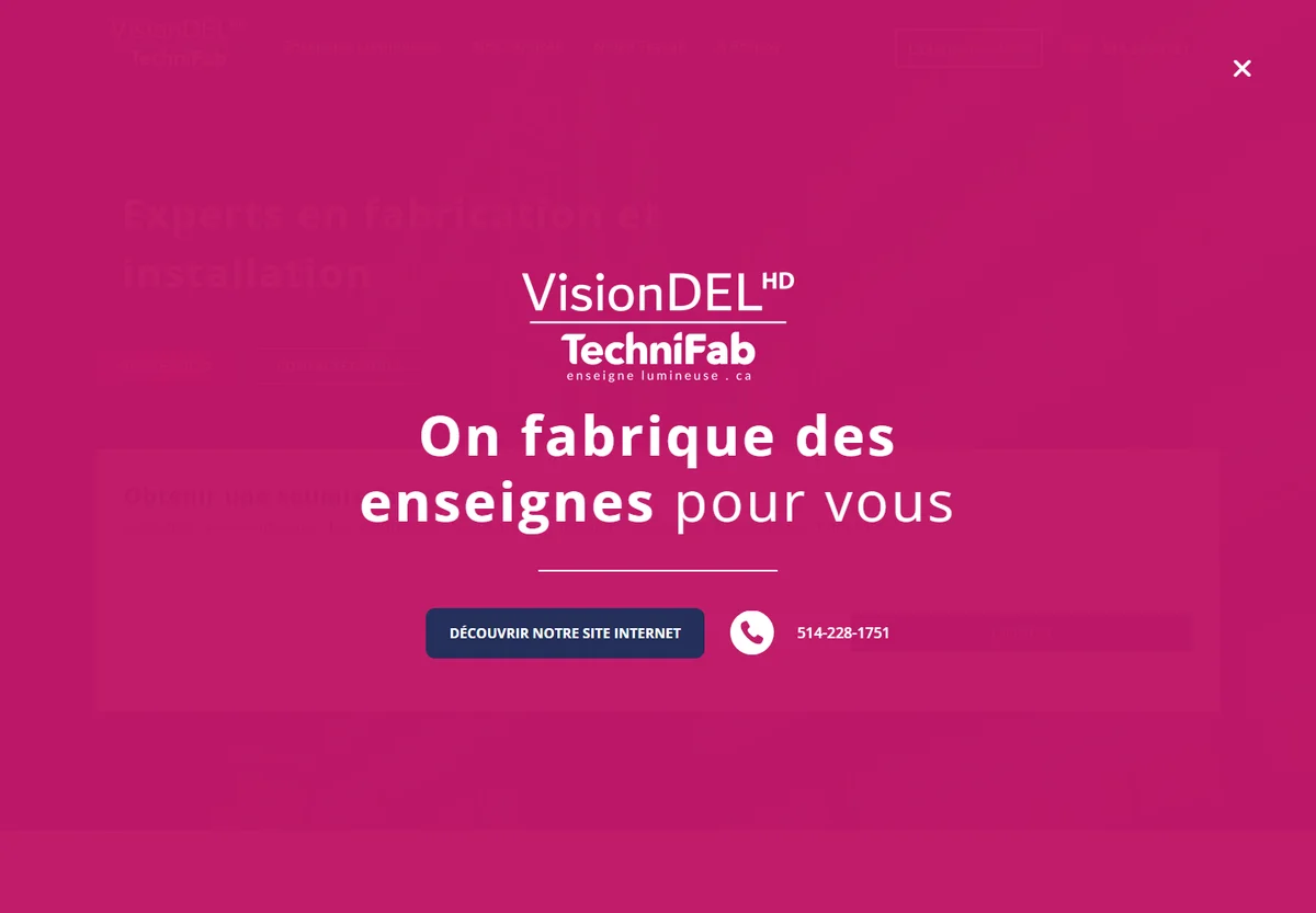 Enseignelumineuse website screenshot