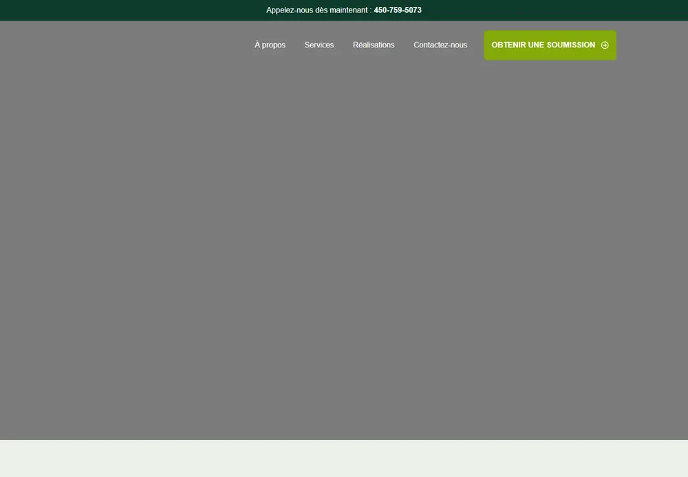 Hydro-ensemencement Tholano website screenshot