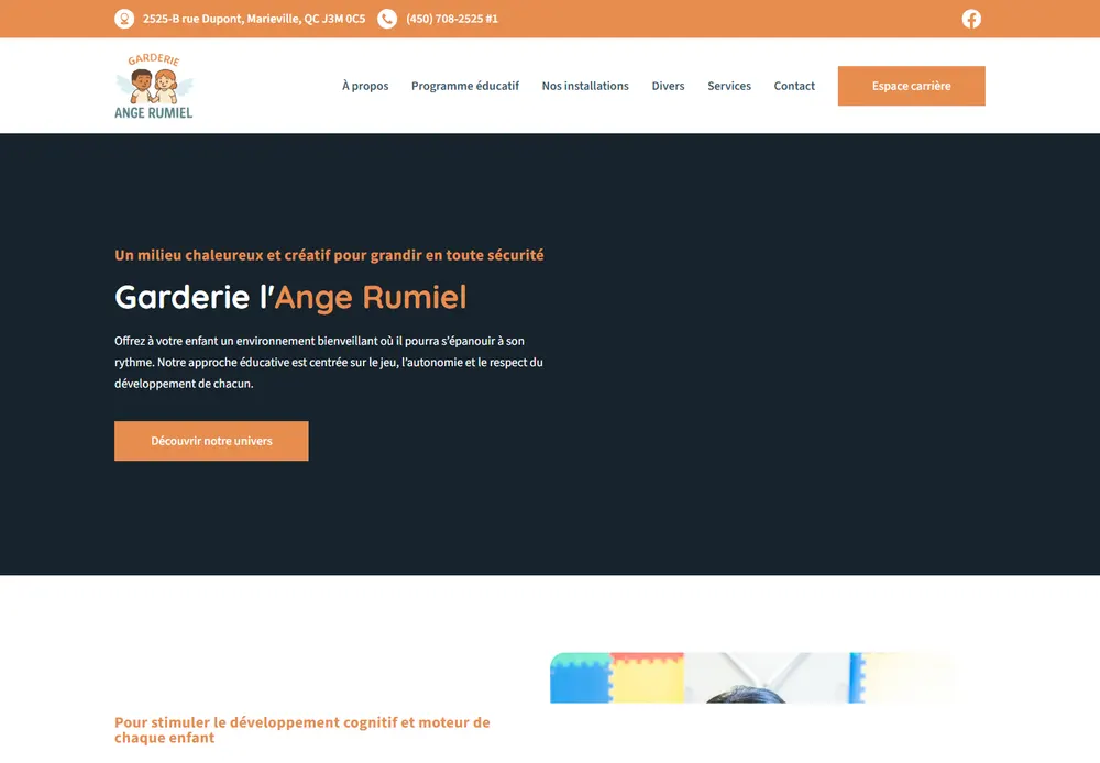 Lâ€™Ange Rumiel website screenshot