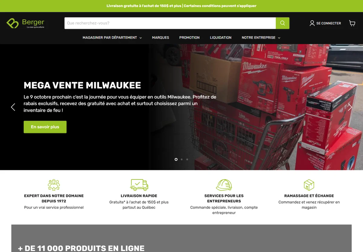 GH Berger website screenshot