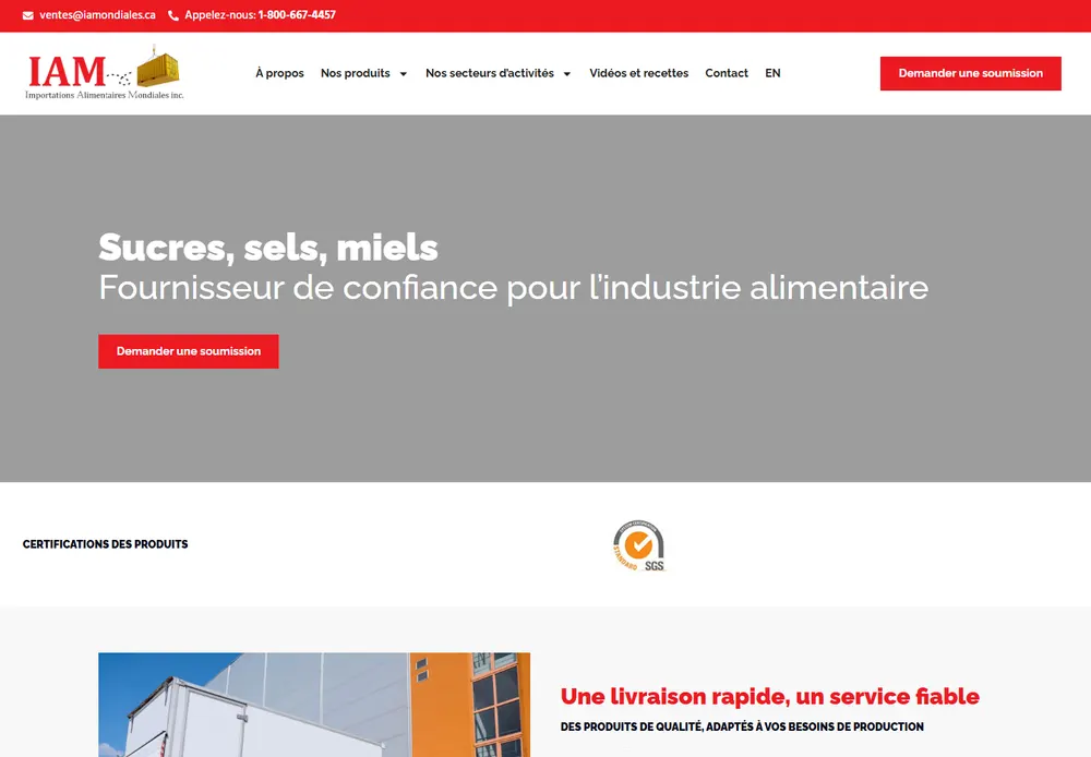 IAM website screenshot
