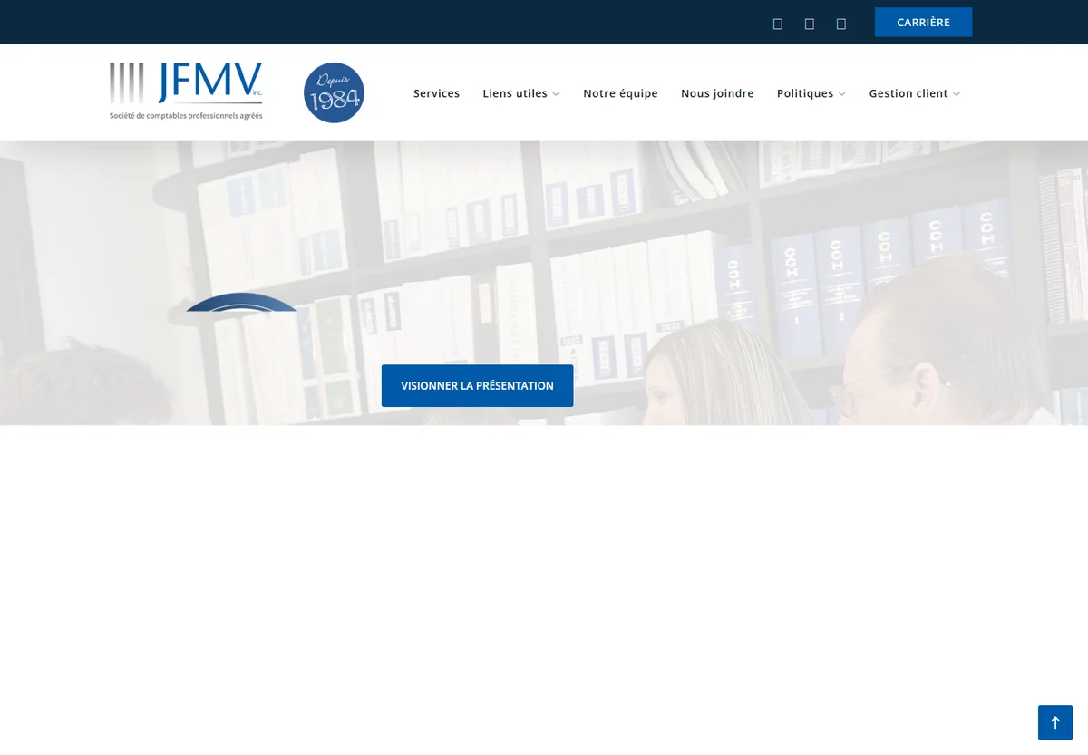 JFMV website screenshot