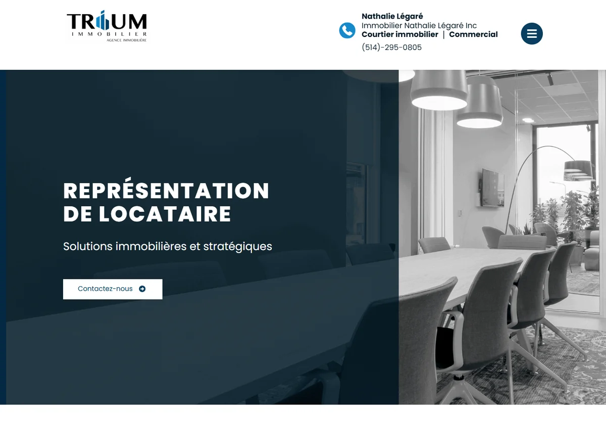 Nathalie Légaré website screenshot