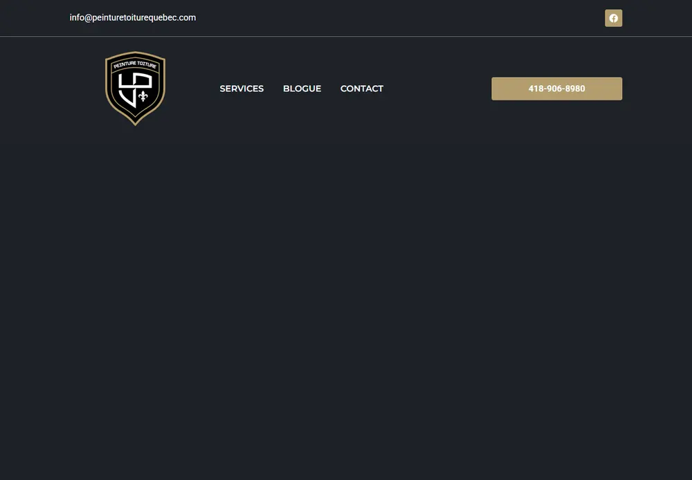 Peinturetoiturequebec website screenshot