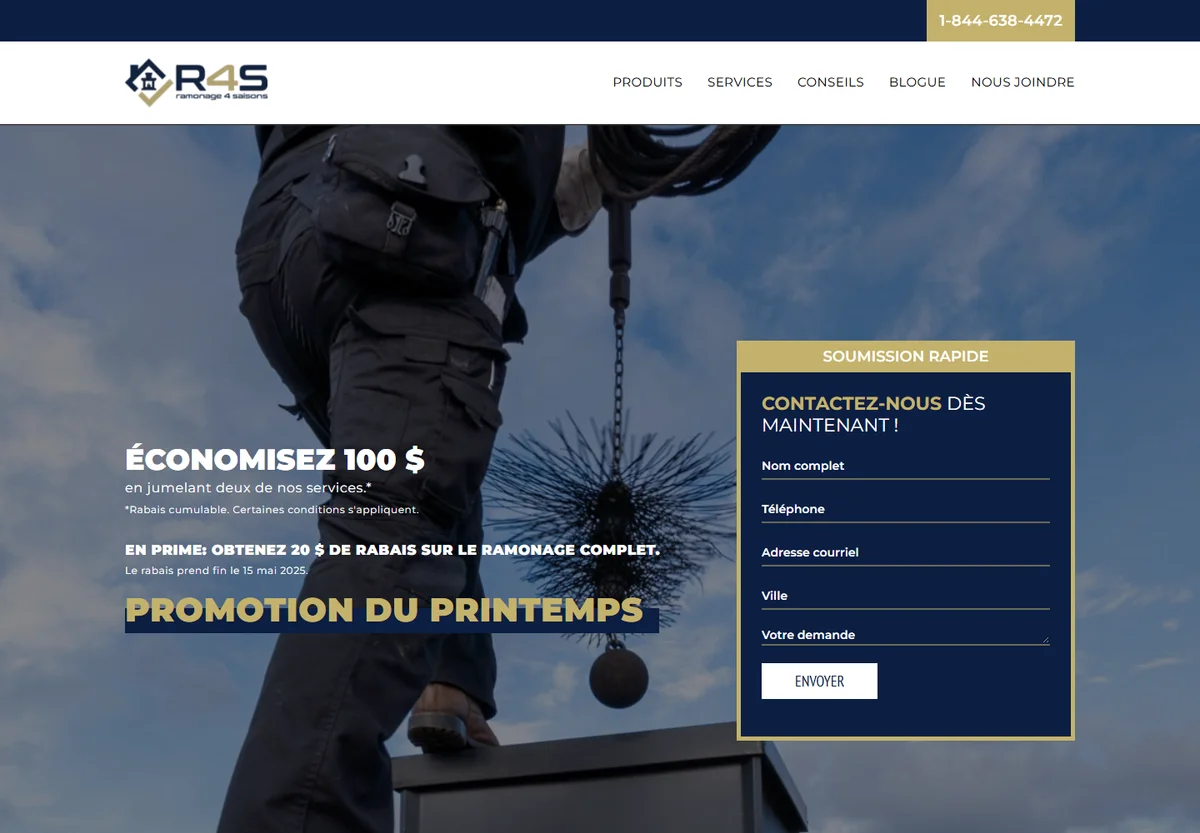 Promo.Ramonage4saisons website screenshot